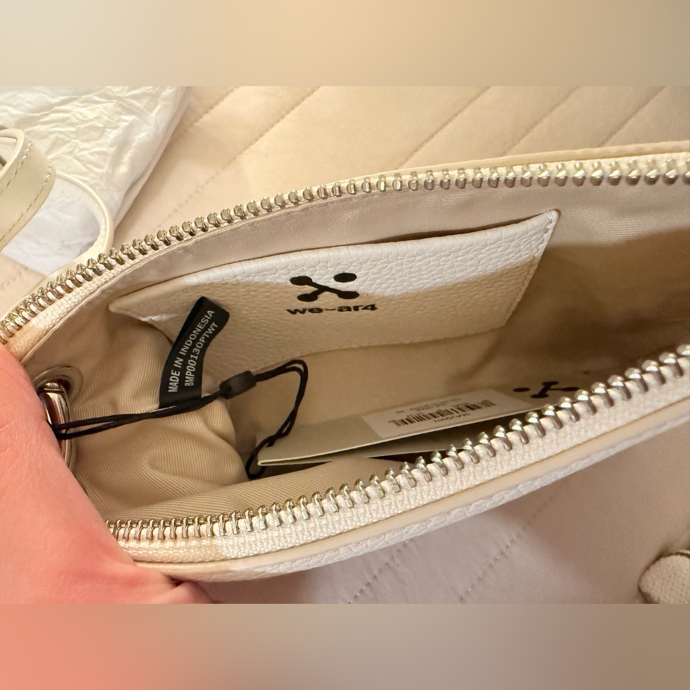 Mini Crossbody Wristlet in White - Women Bags Mini Bag - Picture 5 of 7